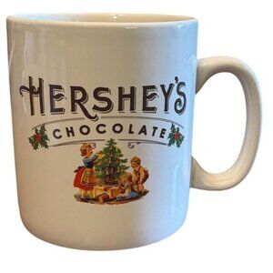 Hersheys Christmas Chocolate Collectible Jumbo Ceramic Coffee Mug Vintage